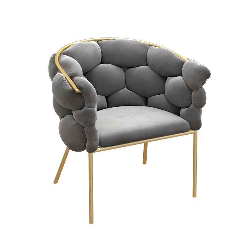 Chaise de salle à manger en velours glamour