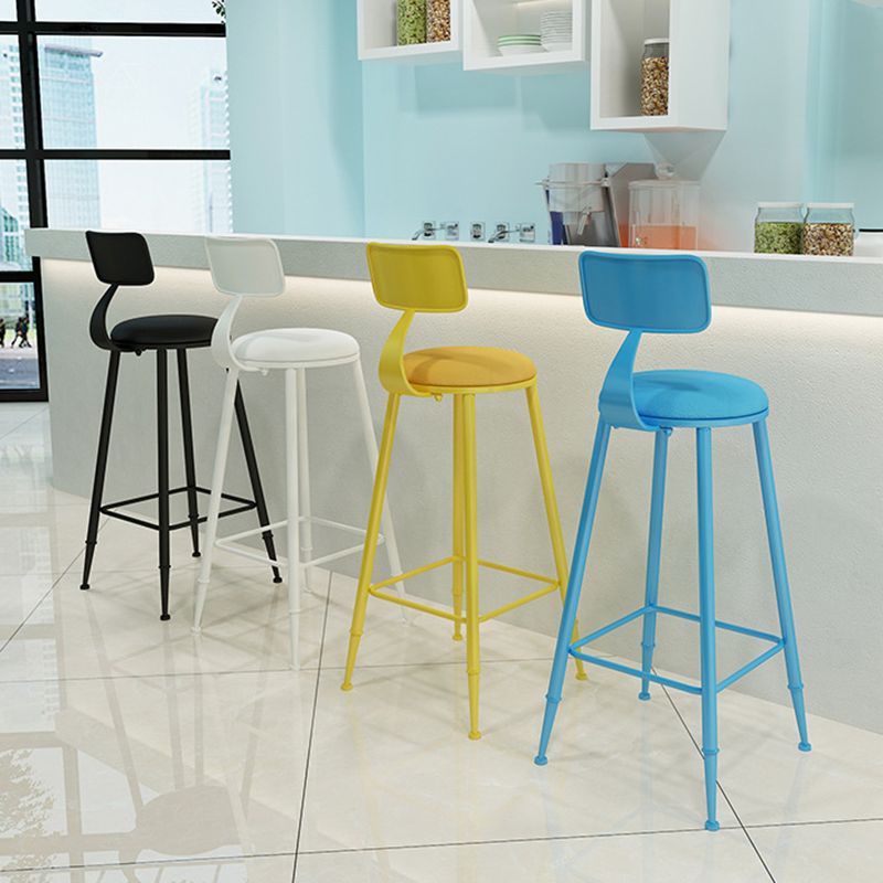 Industrial Iron Bar Stool Bar Height Armless Stool with Cushion Clearhalo 'Bar Furniture' 'Bar Stools' 'bar_stools' 'furn' 'furn_bar_stools' 'Furniture' 'Kitchen & Dining Furniture' 1200x1200_d076318f-ec1b-41a7-bed6-72fd7af83901