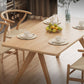 Pine Solid Wood Dining Table Rectangle Dining Table in Natural