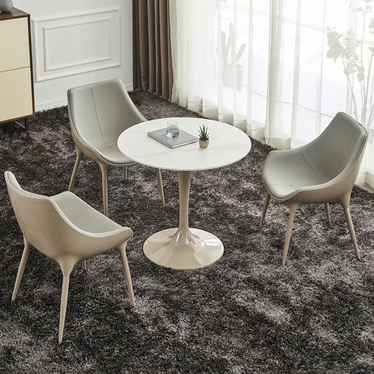 Sedia da pranzo in pelle finta sedia parsons in finitura opaca per casa