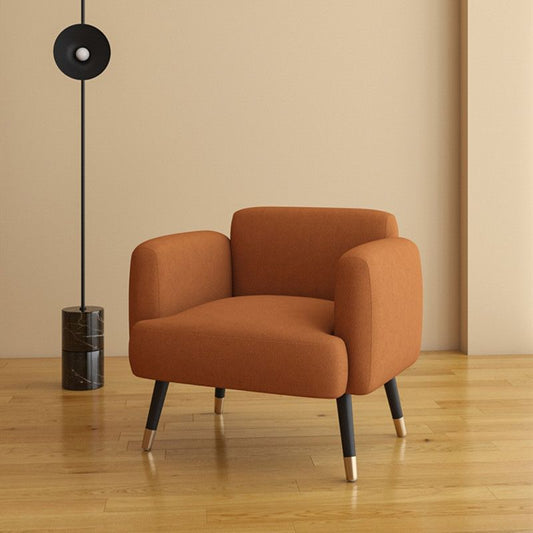 Zeitgenössisches enges Rückensofa mit quadratischem Arm für Wohnzimmer