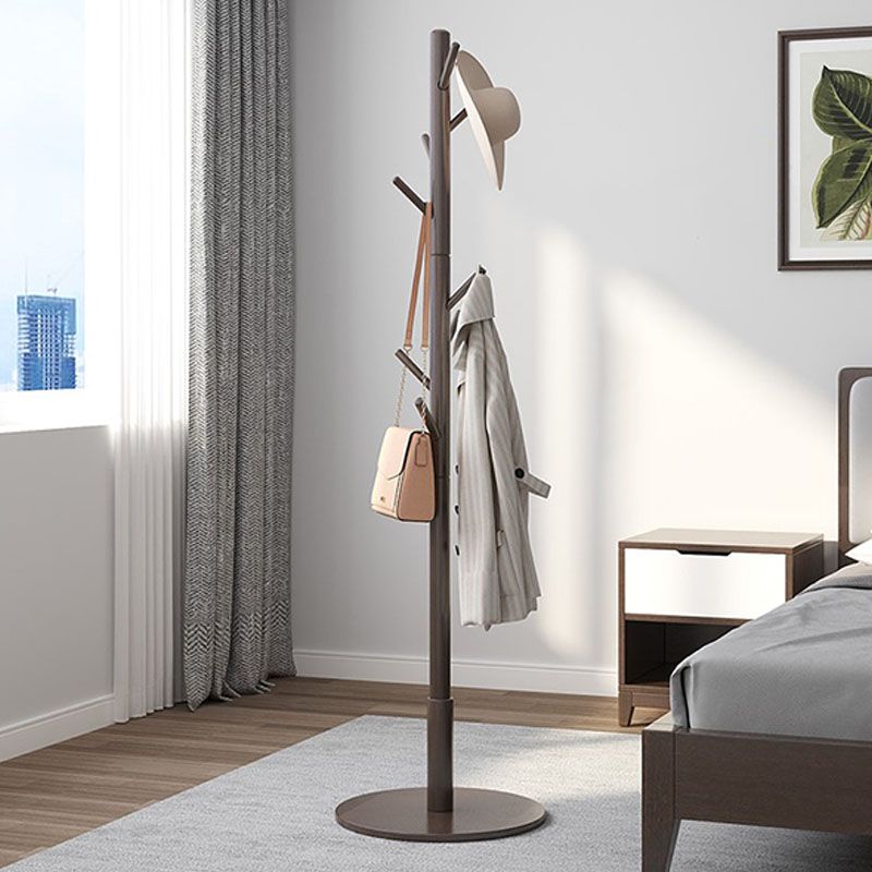 Solid Wood Free Standing Hall Tree Contemporary Hall Stand for Living Room Clearhalo 'Entry & Mudroom Furniture' 'furn' 'furn_hall_tree_coat_racks' 'Furniture' 'Hall Trees & Coat Racks' 'hall_tree_coat_racks' 1200x1200_d07b39bc-5f9b-46c9-8e3e-4d936dafebc1