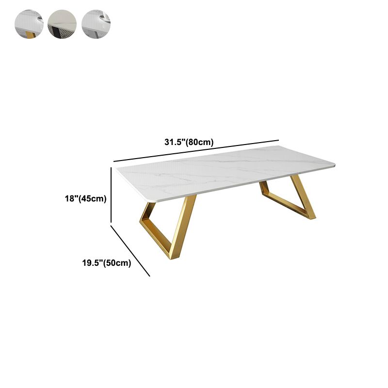 17.7"Tall Sled Metal Base Rectangular Slate Table Top Coffee Table Clearhalo 'Coffee & Accent Tables' 'Coffee Tables' 'coffee_tables' 'furn' 'furn_coffee_tables' 'Furniture' 'Living Room Furniture' 1200x1200_d07d383c-1a76-4986-814d-a0f19b19af40