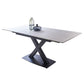 Rectangle Contemporary Dining Table Sintered Stone Table with Black Pedestal Base Clearhalo ' dining_table' 'Dining Tables & Seating' 'Dining Tables' 'furn' 'furn_dining_table' 'Furniture' 'furniture_dining_table' 'Kitchen & Dining Furniture' 'kitchen&dining_furn' 'kitchen' 'kitchen_dining_table' 1200x1200_d07d4abd-2048-43a1-bbcc-3604303e14a5