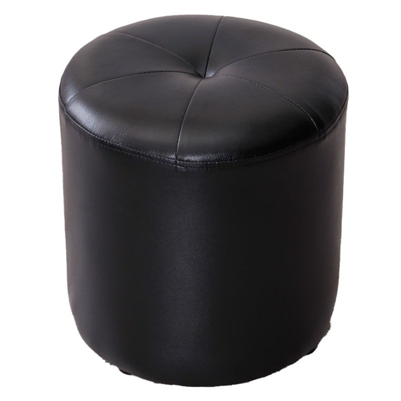 Genuine Leather Standard Stool Modern Style Simple Round Stool Clearhalo 'furn' 'furn_ottomans_poufs' 'Furniture' 'Living Room Furniture' 'Ottomans & Poufs' 'ottomans_poufs' 1200x1200_d07e7884-d40f-46c8-8349-f2d711288216