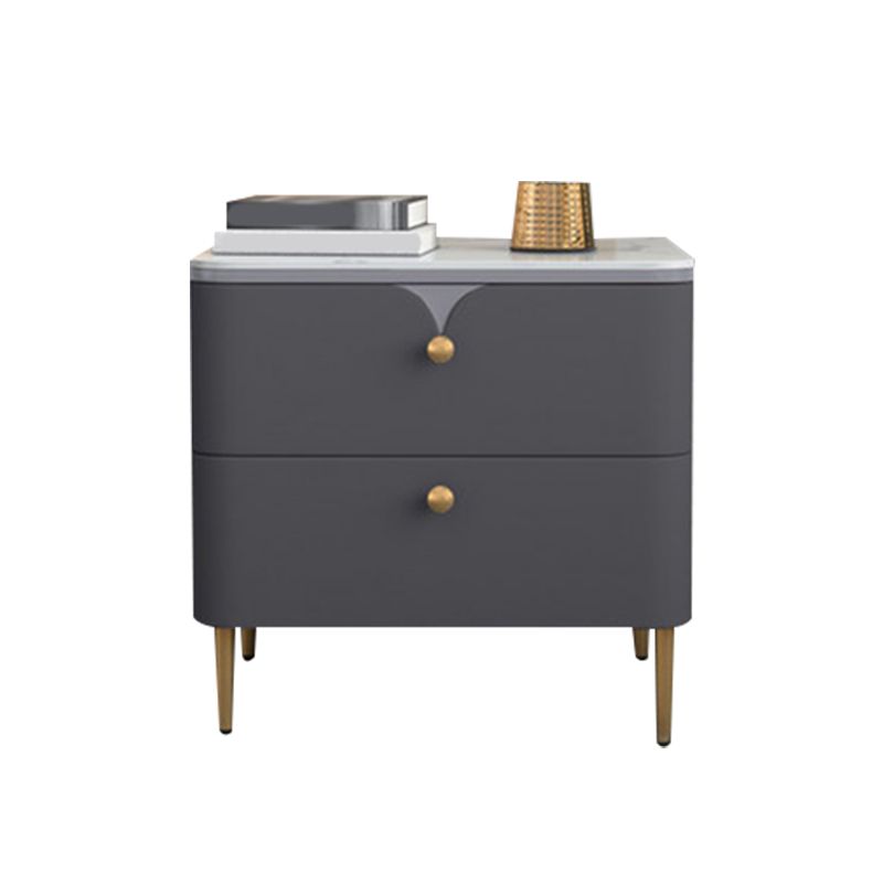 Stone Bed Nightstand Contemporary Bedside Cabinet with 2 Drawers Clearhalo 'Bedroom Furniture' 'furn' 'furn_night_stand' 'Furniture' 'night_stand' 'Nightstands' 1200x1200_d07f015b-7512-4ff8-bec3-18353ac0e394