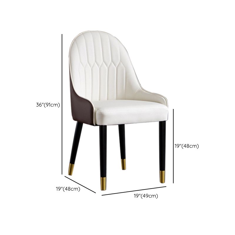 Sedie da pranzo senza braccio imbottite industriali.