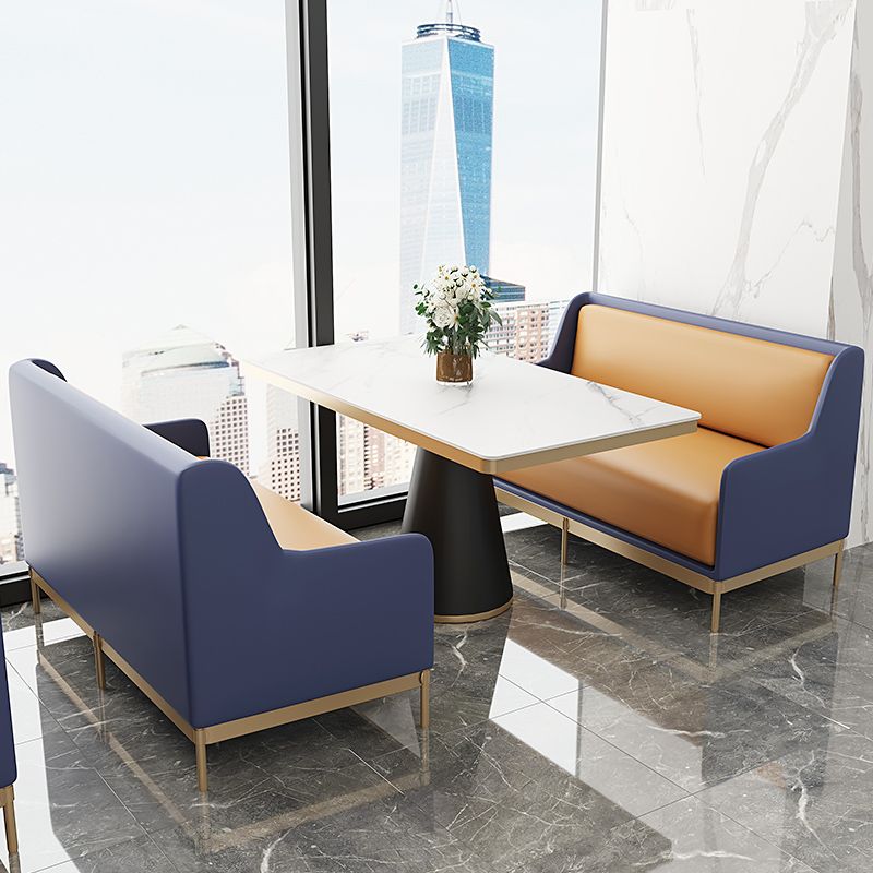 Sintered Stone Top Dining Table Traditional Luxury Dining Table with Metal Frame Clearhalo ' dining_table' 'Dining Tables & Seating' 'Dining Tables' 'furn' 'furn_dining_table' 'Furniture' 'furniture_dining_table' 'Kitchen & Dining Furniture' 'kitchen&dining_furn' 'kitchen' 'kitchen_dining_table' 1200x1200_d080b311-3f67-40d0-a233-92a187157a7a