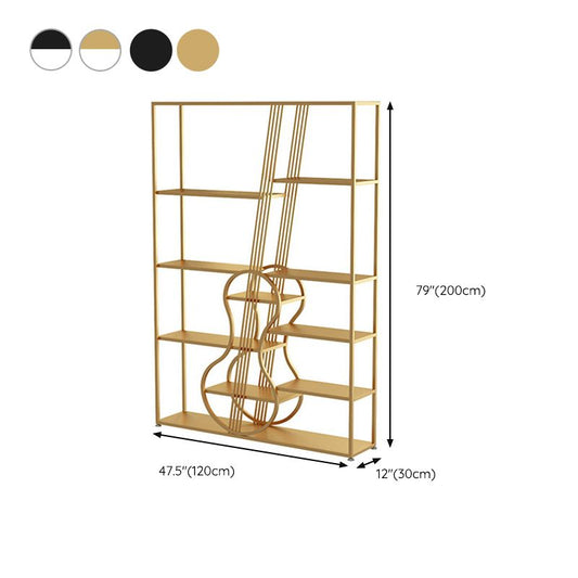 Modern Metal Shelf Bookcase Open Shelf Bookshelf with Shelves for Living Room