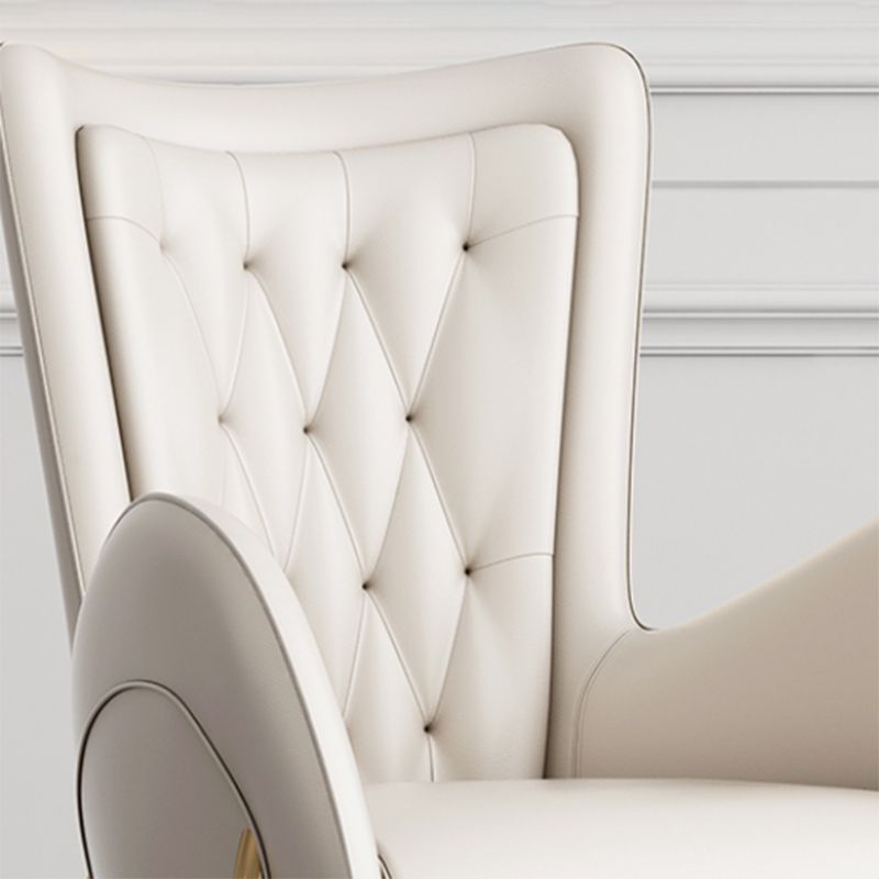 Glam Style Dining Arm Chair Upholstered Dining Chair for Dining Room Clearhalo 'Dining Chairs' 'Dining Tables & Seating' 'dining_chair' 'furn' 'furn_dining_chair' 'Furniture' 'furniture_dining_chair' 'Kitchen & Dining Furniture' 1200x1200_d082699c-88e4-45fd-bab7-2fff0aea211e