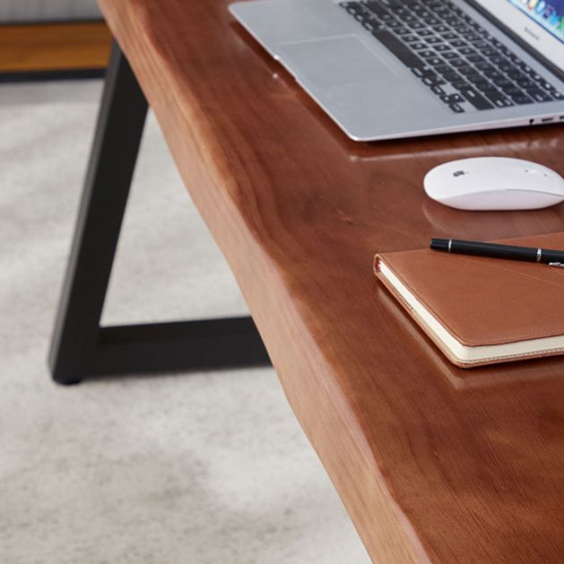 Set di tavoli da pranzo rettangolare marrone 1/2/5/7 PC Dinette in legno massiccio per la cucina