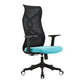 Fixed Arms Office Chair Microfiber Desk High Back Chair Swivel Ergonomic