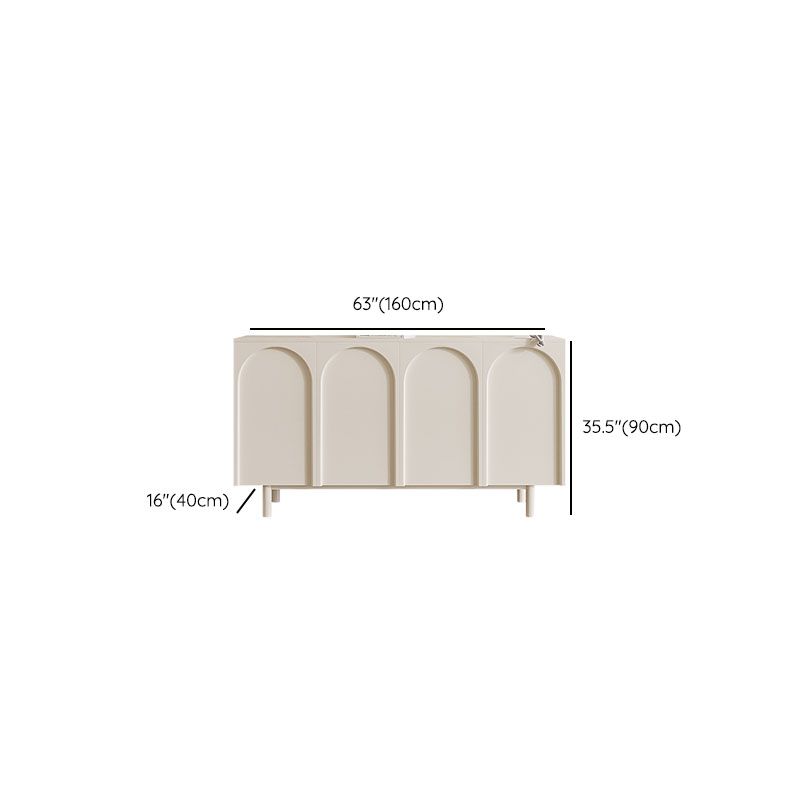 Tavolo di sideboard in stile contemporaneo a buffet in legno con armadi