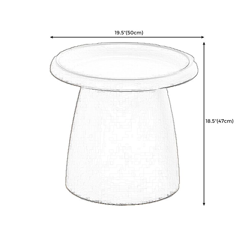 Pedestal Base Diseño Mesa de cóctel Material acrílico Selección multicolor de mesa de café