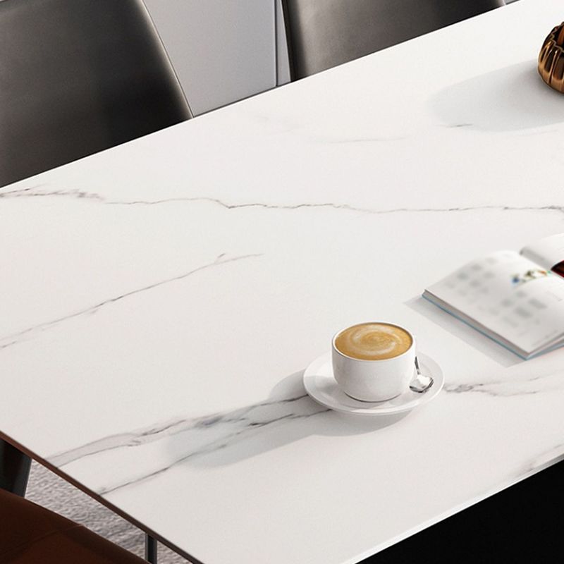 長方形のダイニングテーブル工業4キッチン用の脚ダイニングテーブル