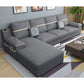 4-seat Cushion Back Sofa 109"L x 65"W x 35.5"H Recessed Arm Sectional with Storage Clearhalo 'furn' 'furn_sectionals' 'Furniture' 'furniture_sectionals' 'kitchen' 'kitchen_sectionals' 'Living Room Furniture' 'Sectionals' 1200x1200_d0922866-e2eb-4ab1-a0d5-30879430c924
