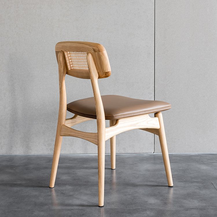 Minimalist Wood Side Dining Chairs Open Back Side Chairs for Home Clearhalo 'Dining Chairs' 'Dining Tables & Seating' 'dining_chair' 'furn' 'furn_dining_chair' 'Furniture' 'furniture_dining_chair' 'Kitchen & Dining Furniture' 1200x1200_d092e17e-0fd3-41c9-93af-ee9bbe85efed