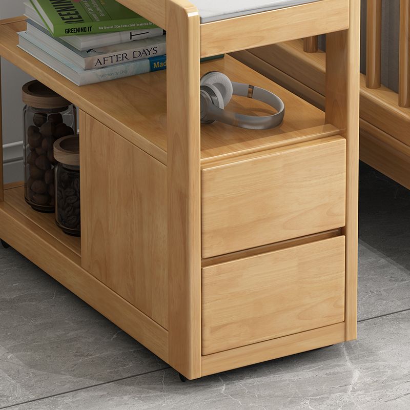 Solid Wood Accent Side Table 4 Legs with Storage Living Room Rectangular Clearhalo 'Coffee & Accent Tables' 'End & Side Tables' 'end_side_tables' 'furn' 'furn_end_side_tables' 'Furniture' 'Living Room Furniture' 1200x1200_d093977f-1e1c-4f5a-b8ce-65f76c507313