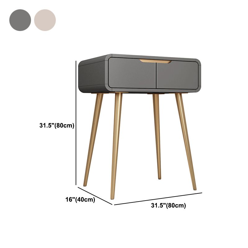 Vanité de maquillage glamour avec tiroir en gris / blanc / rose pour chambre à coucher