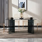 Modern Tempered Glass Dining Table Glass Base for Dining Room Clearhalo 'Dining Tables & Seating' 'Dining Tables' 'dining_table' 'furn' 'furn_dining_table' 'Furniture' 'Kitchen & Dining Furniture' 1200x1200_d0981556-7876-4f68-8a7c-b74fb9d60dfb