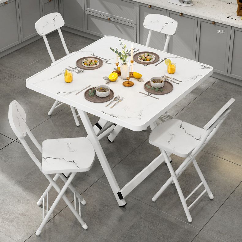 Foldable Solid Wood Dining Room Set of with Double Pedestal Base Dining Room Furniture for Home Use Clearhalo 'Dining Room Sets' 'Dining Tables & Seating' 'dining_room_set' 'furn' 'furn_dining_room_set' 'Furniture' 'furniture_dining_room_set' 'Kitchen & Dining Furniture' 'kitchen&dining_furn' 'kitchen' 1200x1200_d0986b3b-50b7-4390-80e4-2b2552eb0a6f