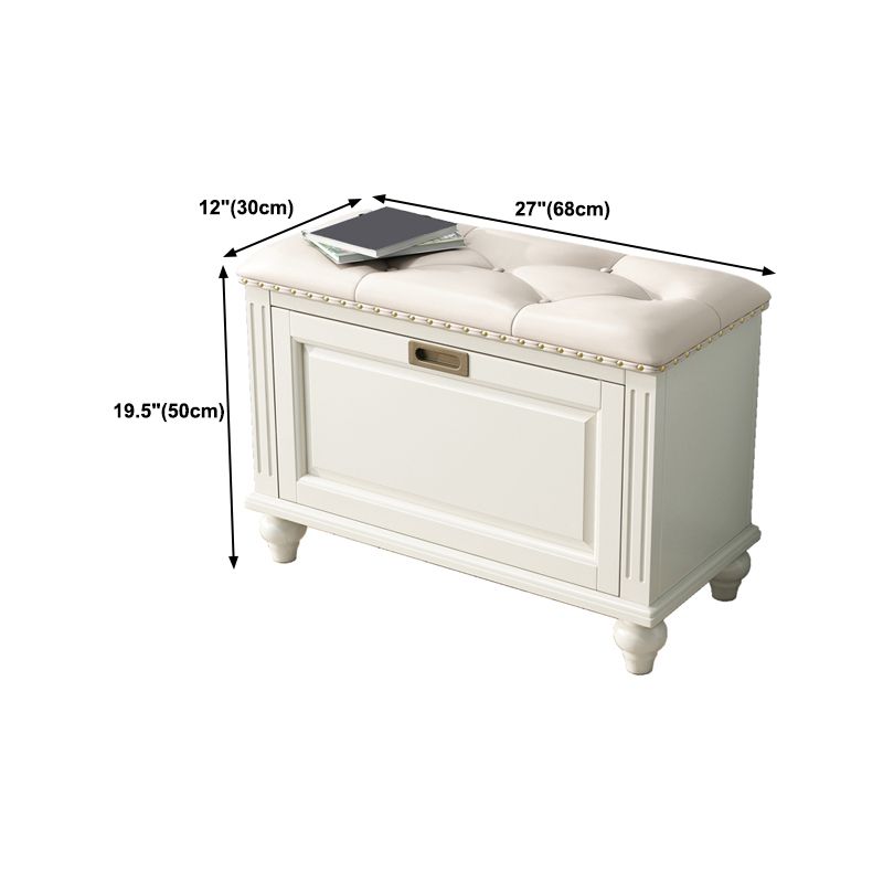 Traditional Solid Wood Entryroom Bench 50"H Tufted Seating Bench with Storage Clearhalo 'Benches' 'Chairs & Seating' 'furn' 'furn_benches' 'Furniture' 'Living Room Furniture' 1200x1200_d098c21d-a64a-46b1-87d3-e7ebc88ebf19