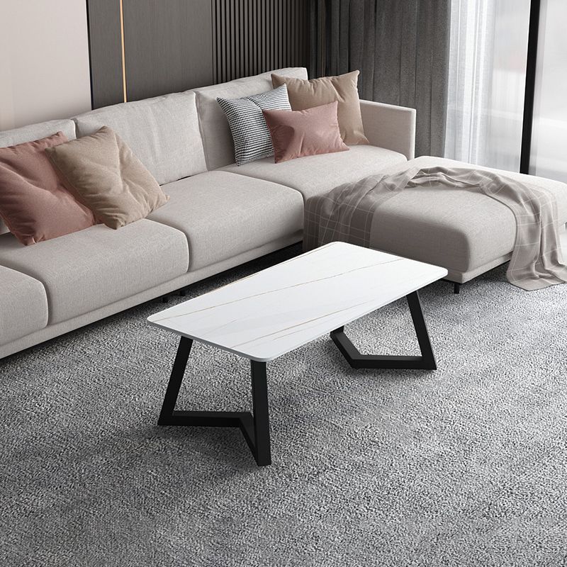 Table basse rectangulaire en ardoise Aucune table basse simple pénible