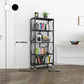 Industrial Open Etagere Bookshelf Metal Bookshelf with Caster Wheels Clearhalo 'Bookcases' 'furn' 'furn_bookcases' 'Furniture' 'furniture_bookcases' 'kitchen' 'kitchen_bookcases' 'Living Room Furniture' 'Office Furniture' 1200x1200_d0992b62-8a9c-494b-bbd4-0062cdcff35a