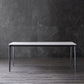 Stone Top Dining Table Contemporary Dining Table with 4 Black Legs Clearhalo 'Dining Tables & Seating' 'Dining Tables' 'dining_table' 'furn' 'furn_dining_table' 'Furniture' 'furniture_dining_table' 'Kitchen & Dining Furniture' 'kitchen' 'kitchen_dining_table' 1200x1200_d09e5af2-567d-4061-a528-39543868c746