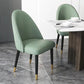 Oak Wood Glam Dining Chair Matte Finish Solid Back Side Chair
