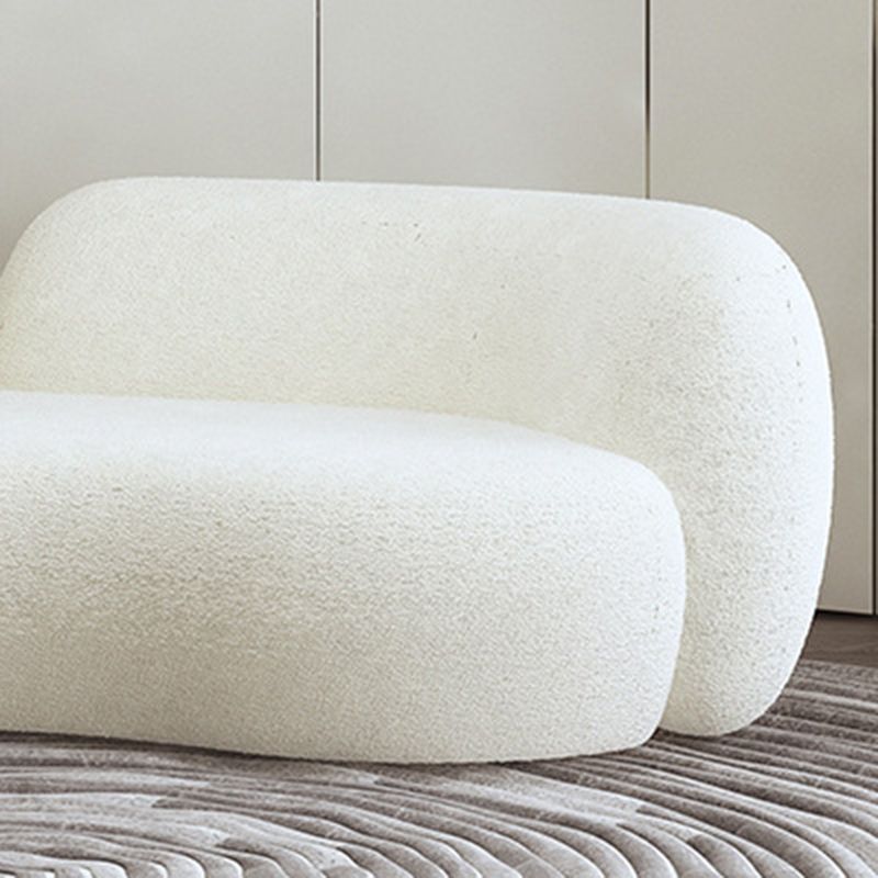 Contemporary Curved Sofa in Beige for Apartment 28.35" High Sofa Clearhalo 'furn' 'furn_sofas' 'Furniture' 'Living Room Furniture' 'Sofa' 'sofas' 1200x1200_d0a42270-d8aa-4243-bf58-c9472c98a6be