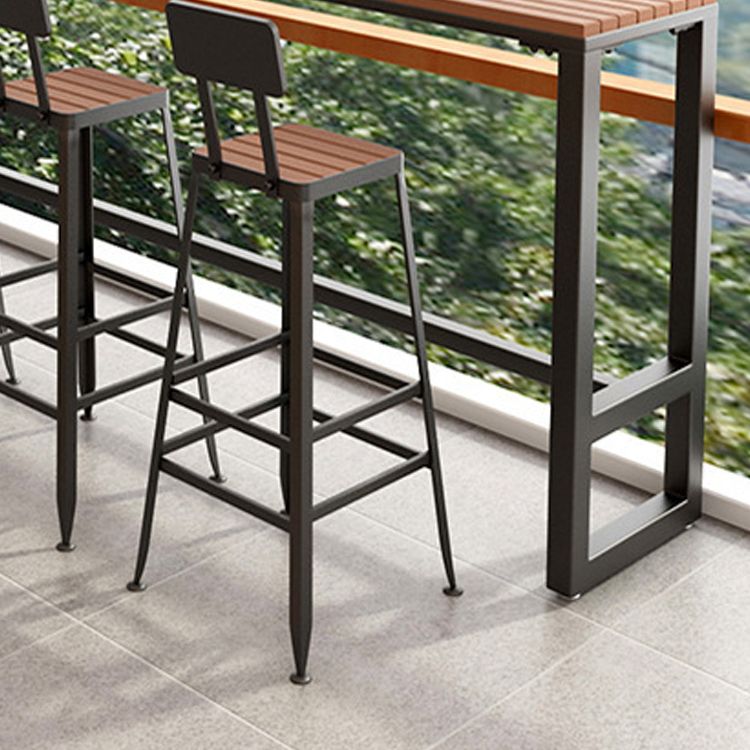 Set tavolo da bar moderno in legno di recupero da 1/2/5 pezzi per sala da pranzo