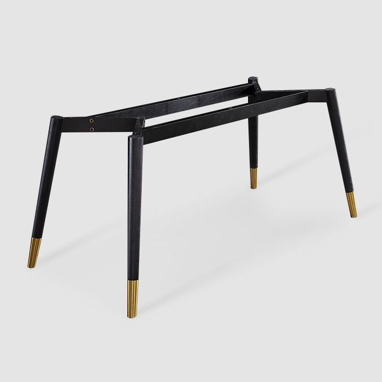 Scandinavian White Slate Dining Table Rectangular Dining Table with Wood Base Clearhalo 'Dining Room Sets' 'Dining Tables & Seating' 'dining_room_set' 'furn' 'furn_dining_room_set' 'Furniture' 'furniture_dining_room_set' 'Kitchen & Dining Furniture' 'kitchen&dining_furn' 'kitchen' 1200x1200_d0a75b86-1ff2-4f33-b85a-bad916915f9f