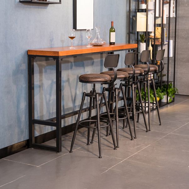 Tavolo da bar in legno massiccio industriale set 1/5/9 pezzi Tavolino con sgabelli alti