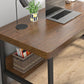 Industrial Rectangular Writing Desk Solid Wood Desk for Office