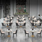 1/2/3/4/5 Pcs Metal Modern Dining Set with Round Dining Table Dinette Set Clearhalo 'Dining Room Sets' 'Dining Tables & Seating' 'dining_room_set' 'furn' 'furn_dining_room_set' 'Furniture' 'furniture_dining_room_set' 'Kitchen & Dining Furniture' 'kitchen&dining_furn' 'kitchen' 1200x1200_d0ab4946-7d30-4377-9cf5-e36b7d3a08f5