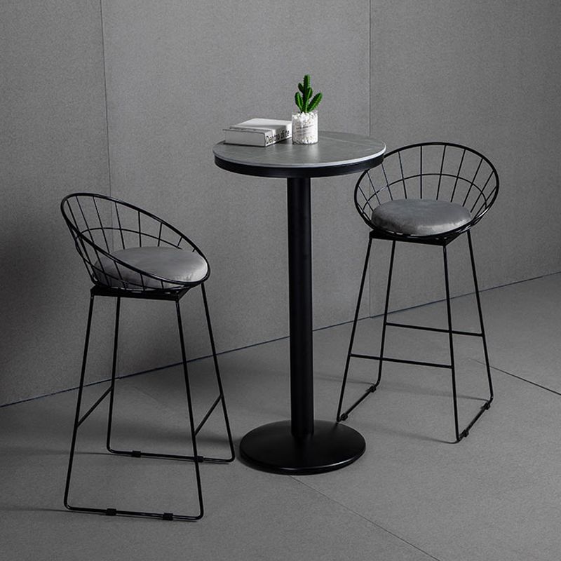 1/2/3 Pieces Industrial Gray Stone Top Bar Table Set Counter Table with Stools Clearhalo 'Bar Furniture' 'furn' 'furn_home_bar_bar_sets' 'Furniture' 'Home Bars & Bar Sets' 'home_bar_bar_sets' 'Kitchen & Dining Furniture' 1200x1200_d0ab8d8e-1000-48c0-95f4-250dbb936929