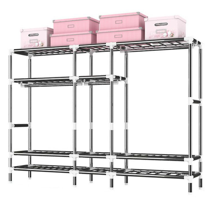 Armoire d'armoire en acier avec étagères Armoire de garde-robe moderne avec tiroir