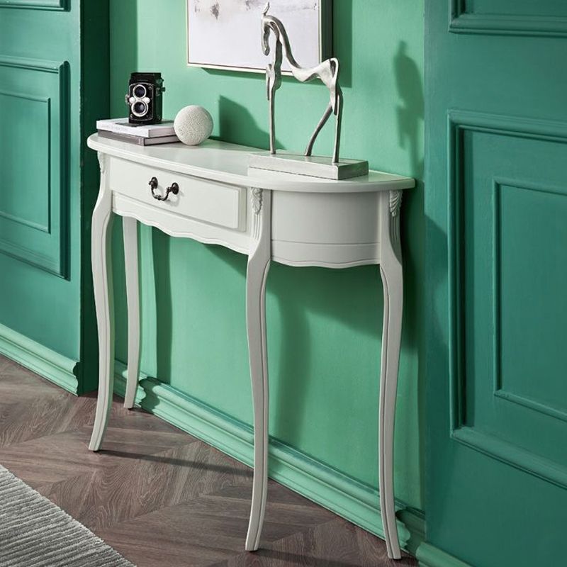 Tabella della console Freeform Tabella con console in legno con singolo cassetto