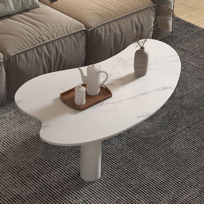 Stone Geometric Contemporary Coffee Table 3 Legs Coffee Table Clearhalo 'Coffee & Accent Tables' 'Coffee Tables' 'coffee_tables' 'furn' 'furn_coffee_tables' 'Furniture' 'Living Room Furniture' 1200x1200_d0af318e-c134-4073-be28-bafde30fe8cc