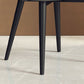Sedia da pranzo in pelle finta parsons sedia laterale senza braccio con zampe metalliche