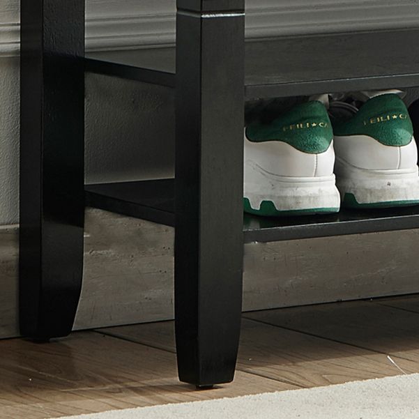 14 "W Rechteck -Sitzbank gepolsterte Schuhspeicherung Eingangsbank