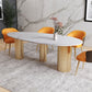 Sintered Stone Dining Table Traditional Luxury Table with Gold Frame Clearhalo 'Dining Tables & Seating' 'Dining Tables' 'dining_table' 'furn' 'furn_dining_table' 'Furniture' 'furniture_dining_table' 'Kitchen & Dining Furniture' 'kitchen' 'kitchen_dining_table' 1200x1200_d0b12e76-3313-46e4-aa3e-e4cdd26962de