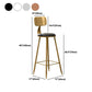 1/2/3/4 Pieces Glam Round Bar Table Set Bistro Set with Faux Marble Top