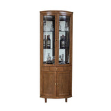 現代的なディスプレイスタンドアッシュガラスのドアビュッフェキャビネットリビングルーム用のドア付き