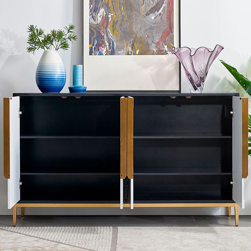 Mobili moderni buffet sideboard ingegnerizzato in legno da pranzo largo 15,7 pollici