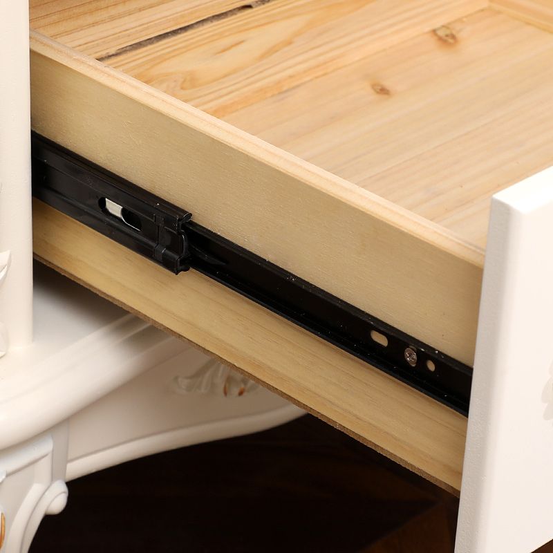 Mid-Century Modern Accent Chest with Cabriole Legs in Pine Wood