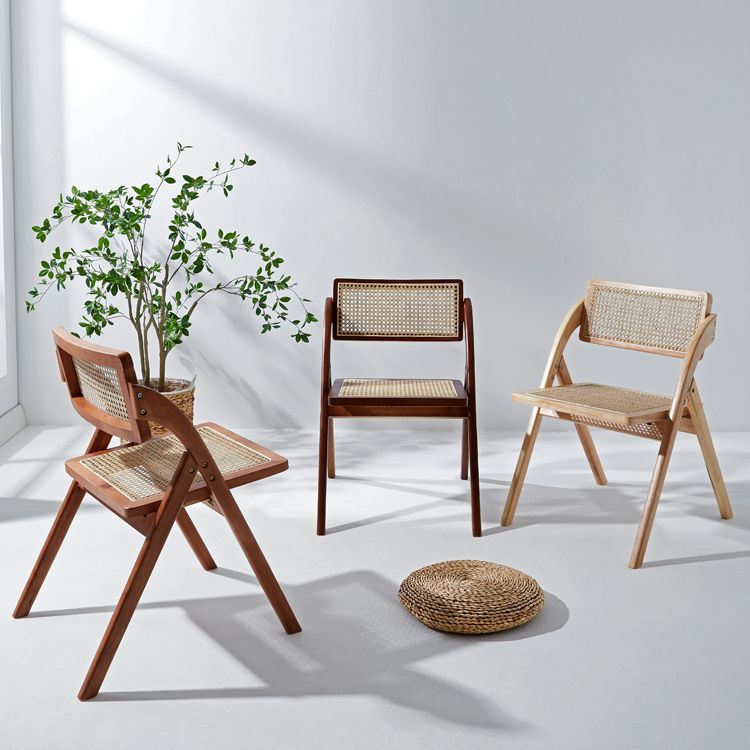 Rubberwood Contemporary Style Chair Open Back Dining Kitchen Single Chair Clearhalo ' kitchen&dining_furn' 'Dining Chairs' 'Dining Tables & Seating' 'dining_chair' 'furn' 'furn_dining_chair' 'Furniture' 'furniture_dining_chair' 'Kitchen & Dining Furniture' 'kitchen' 1200x1200_d0bd4418-6b61-404f-8e81-9d2aab3b9789