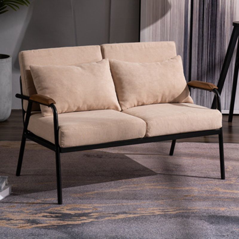 2-Sitzer-Sofa-Quadratarm 29,53 "hoch mit schwarzem Rahmen für Wohnzimmer