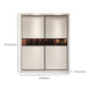 Modern Wooden Wardrobe Closet Bedroom Sliding Doors Storage Armoire